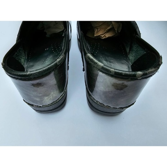 DANSKO Professional Pewter Patent Leather MULE CLOG size EU 38 US 7 1/2 - 8 - Picture 7 of 8